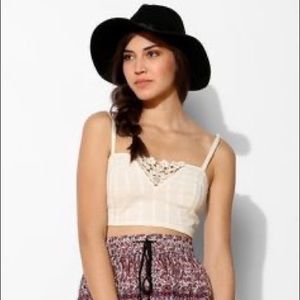 UO Kimchi Blue Becky Lace Inset Bra Top